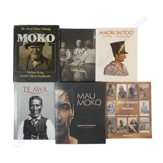 SIX PUBLICATIONS - MOKO AND MAORI PORTRAITS
